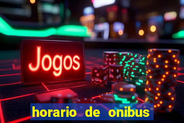 horario de onibus santos dumont x juiz de fora